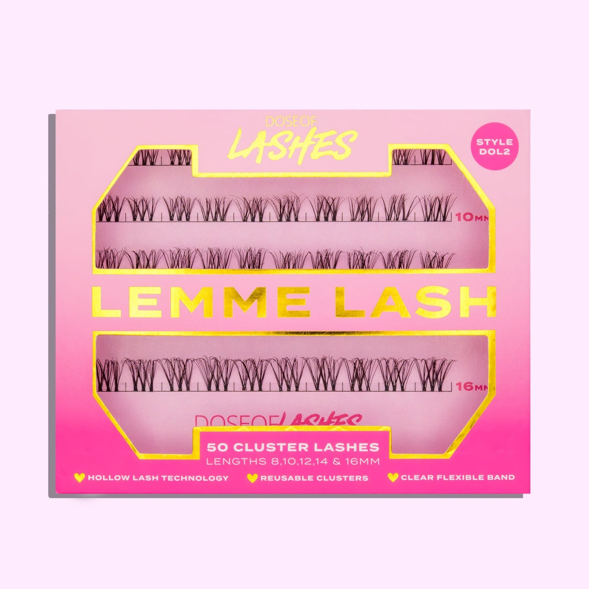 50 Pack Mixed Length Clusters - Dose of Lashes