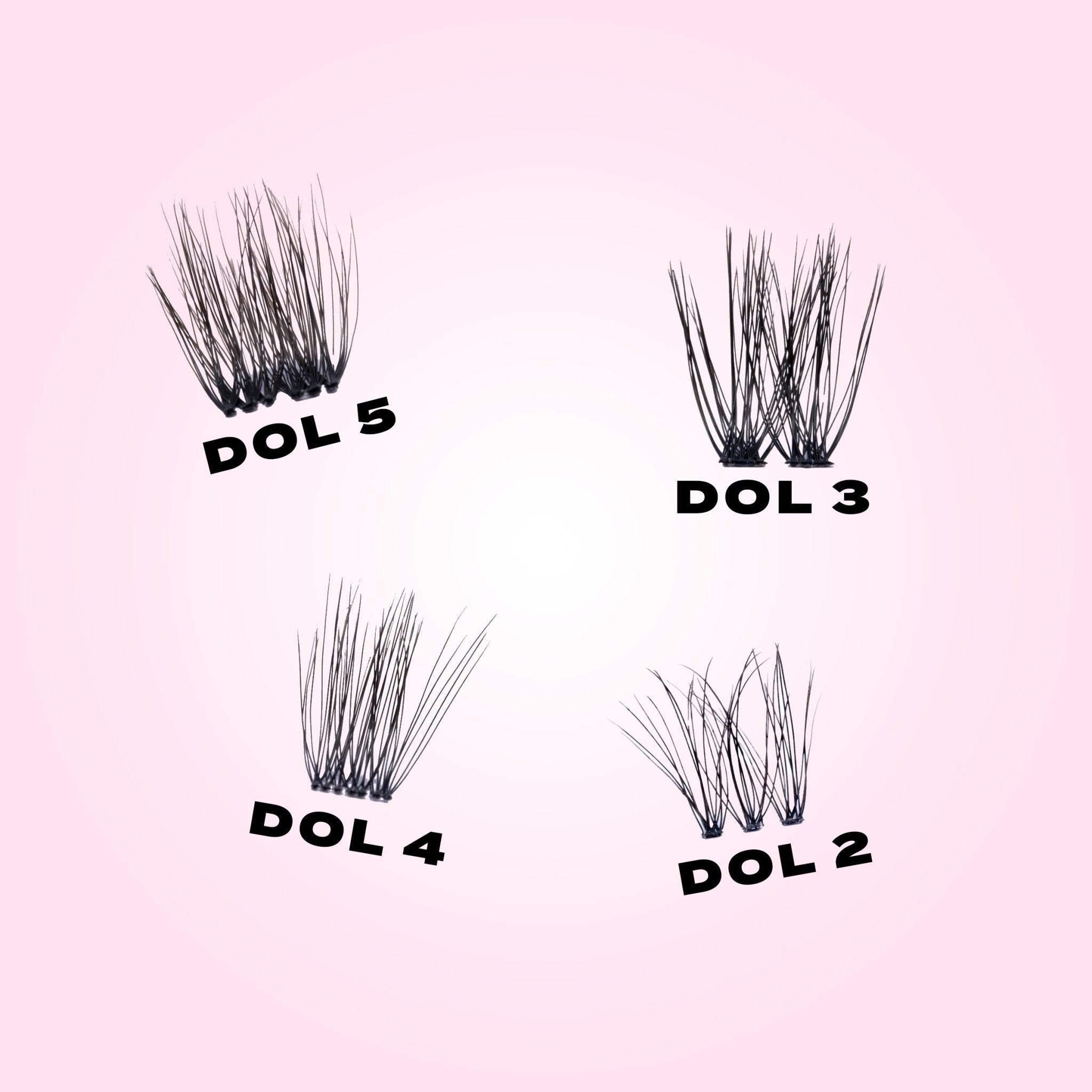 50 Pack Mixed Length Clusters - Dose of Lashes